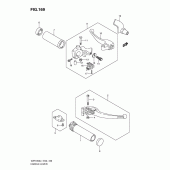 Схема вузла: Ручки керма (Vzr1800zl1 e24) для Suzuki VZR1800 Intruder M1800R/ Boulevard M109R