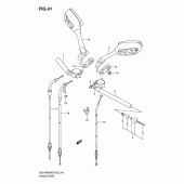 Схема узла: Руль & Тросики для Suzuki GSX-R600