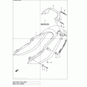 Схема вузла: Задній підсідельний обтічник (Gsf1200k2) для Suzuki GSF1200 Bandit