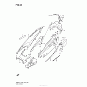 Схема узла: Боковая крышка для Suzuki AN650 Burgman (EU analogue of SkyWave)