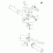 Схема вузла: Ручки керма (Model k3) для Suzuki GZ250 Marauder