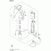 Схема вузла: Паливний насос Suzuki GSX-R1000