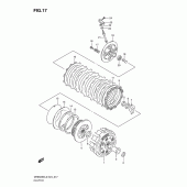 Схема узла: Сцепление для Suzuki DR650 DR650SE