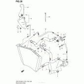 Схема вузла: Патрубок системи охолодження для Suzuki GSX-R1000