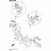 Схема вузла: Підніжки для Suzuki VZR1800 Boulevard M109R BOSS