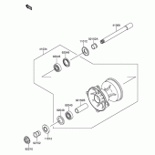 Схема узла: Ступица переднего колеса для Suzuki RM-Z250