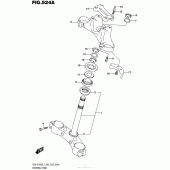 Схема вузла: Рульова траверса для Suzuki GSX-S1000