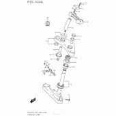 Схема вузла: Рульова траверса Suzuki LS650 Boulevard S40