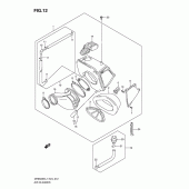 Схема узла: Воздушный фильтр для Suzuki DR650 DR650SE