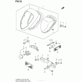 Схема вузла: Задній ліхтар (Стоп-сигнал) (Vl800Bl4 E28) для Suzuki VL800 Boulevard C50 BOSS