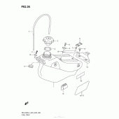 Схема узла: Топливный бак для Suzuki RM-Z450