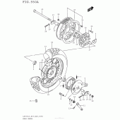 Схема узла: Заднее колесо для Suzuki LS650 Boulevard S40