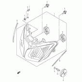 Схема вузла: Фара (E24) для Suzuki DL1000 V-Strom