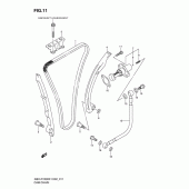Схема вузла: Ланцюг ГРМ & Натягувач & Заспокоювач Suzuki GSX-R1000