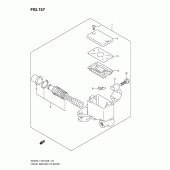 Схема узла: Передний тормозной цилиндр (An400zal1 e33) для Suzuki AN400 Burgman (EU analogue of SkyWave)