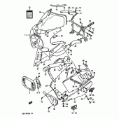 Схема узла: Облицовочные элементы (Model j 9sr) для Suzuki GSX-R750