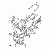 Схема вузла: Рама (Model r) для Suzuki DR350