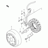 Схема вузла: Статор & Ротор (Model s) для Suzuki VS600 Intruder 600