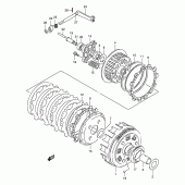 Схема вузла: Зчеплення для Suzuki LS650 Savage