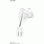 Схема вузла: Hook Set Pillion Handle (Optional) для Suzuki GW250 Inazuma