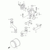 Схема узла: Масляный насос для Suzuki GSX600 Katana