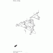 Схема вузла: Заднє крило для Suzuki AN650 Burgman (EU analogue of SkyWave)