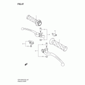 Схема вузла: Ручки керма для Suzuki GSF1200 Bandit