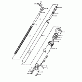 Схема узла: Вилка передней оси для Suzuki GS1000