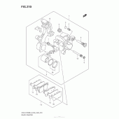 Схема узла: Задний тормозной суппорт для Suzuki GSX-R1000