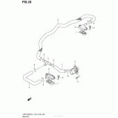 Схема узла: Система индукции воздуха (Vzr1800Bzl4 E28) для Suzuki VZR1800 Boulevard M109R B.O.S.S