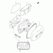 Схема вузла: Система індукції повітря (Model v/w except e18) для Suzuki VZ800 Marauder