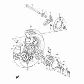 Схема узла: Заднее колесо для Suzuki DR800