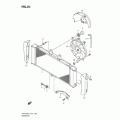 Схема вузла: Радіатор для Suzuki GSF1250 Bandit