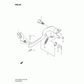 Схема вузла: Заднє гальмо для Suzuki DR-Z400 DR-Z400SM