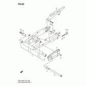 Схема вузла: Задній важіль підвіски Suzuki GSF1250 Bandit