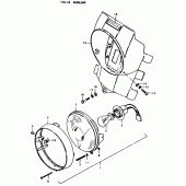 Схема узла: Фара для Suzuki TS125