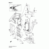 Схема узла: Радиатор для Suzuki RMX450