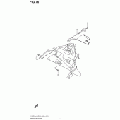 Схема вузла: Заднє крило для Suzuki AN650 Burgman (EU analogue of SkyWave)