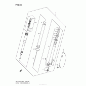 Схема вузла: Перо вилки ліве для Suzuki RM-Z450