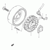 Схема вузла: Генератор для Suzuki GSX400