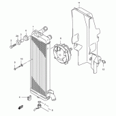 Схема вузла: Радіатор для Suzuki UH150 Burgman