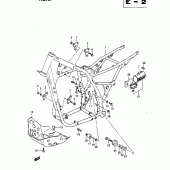 Схема узла: Рама для Suzuki DR650 DR650R