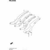 Схема вузла: Кронштейн заднього крила Suzuki VL1500 Boulevard C90T