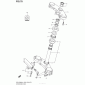 Схема узла: Рулевая траверса для Suzuki GSX-R600