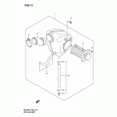 Схема узла: Воздушный фильтр для Suzuki GZ125 Marauder