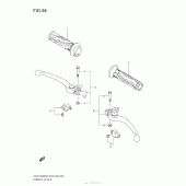 Схема узла: Ручки руля для Suzuki GSX1300 Hayabusa