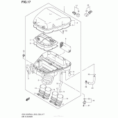 Схема узла: Воздушный фильтр для Suzuki GSX1300 Hayabusa