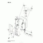 Схема вузла: Радіатор для Suzuki RM-Z250
