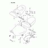Схема вузла: Сидіння (Model s) для Suzuki GSX-R750