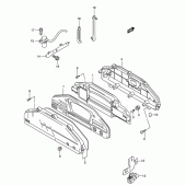 Схема вузла: Спідометр (An650k5 e24) для Suzuki AN650 Burgman (EU analogue of SkyWave)